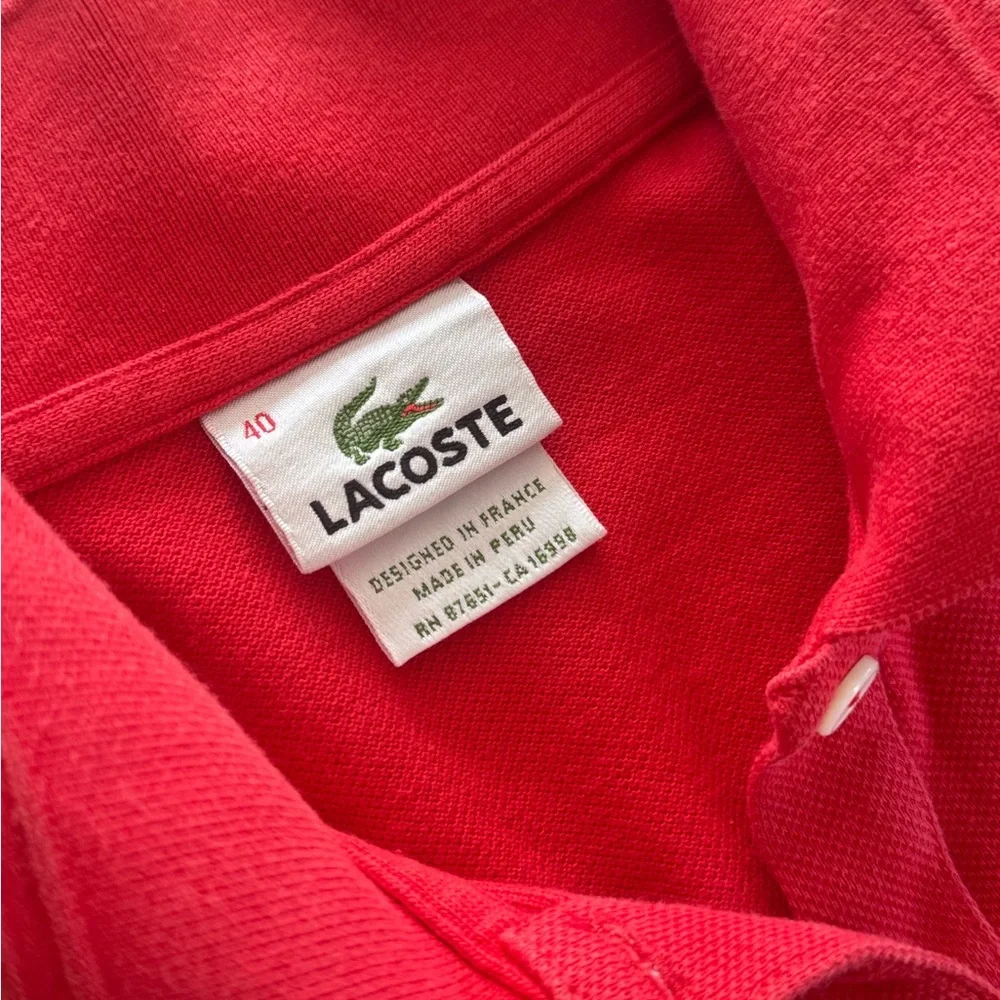 Lacoste Retro Classic Supple Piqué Polo Shirt Size 40 (US Medium) - Picture 3 of 9